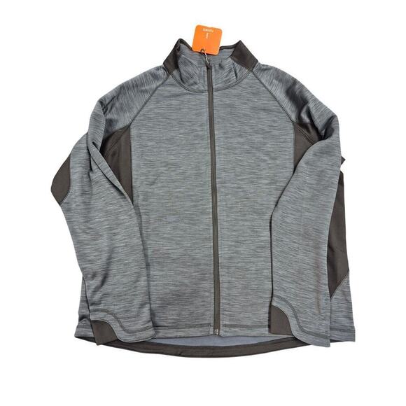 NWT Elevate Langley Knit Jacket Smoke/Heather Black Sz 2XL - Picture 1 of 7